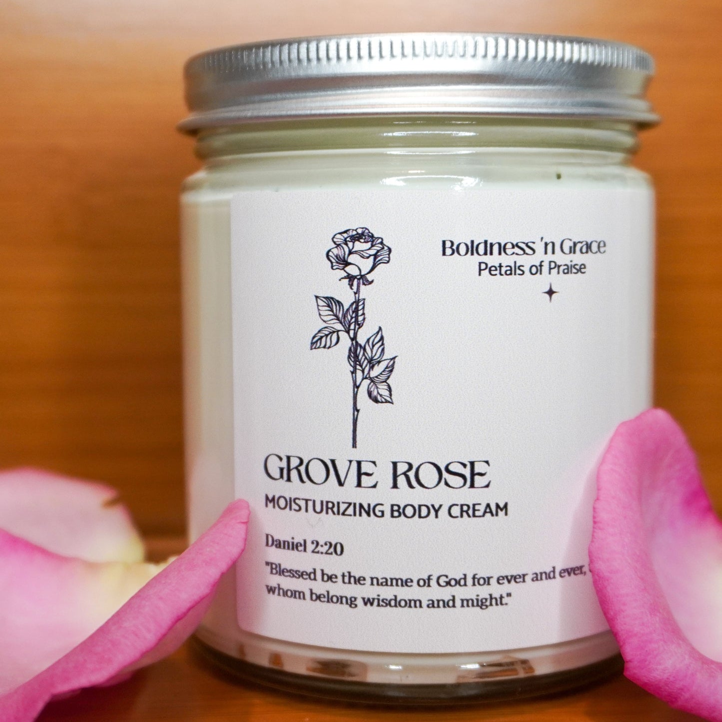 Grove Rose Body Cream - 8oz (Petals of Praise)