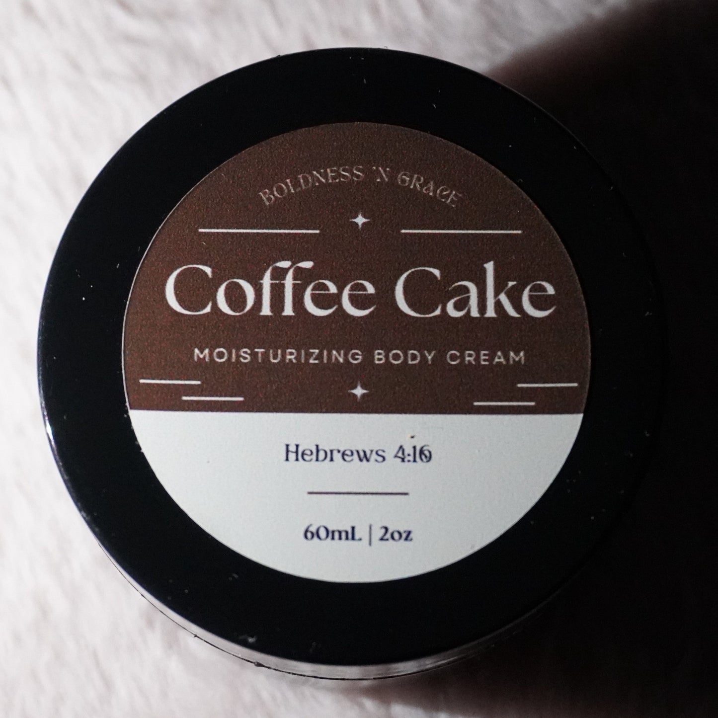 Coffee Cake Body Cream - 2oz (Hebrews 4:16)